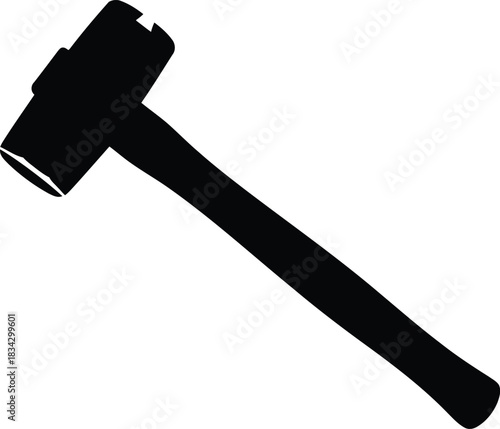 Black sledgehammer silhouette