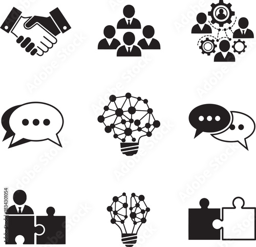 Minimalist black silhouettes