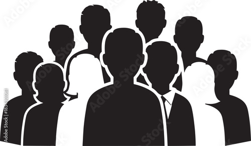 Minimalist black silhouettes