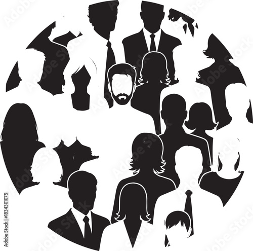 Minimalist black silhouettes