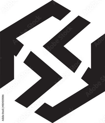 Minimalist black silhouettes