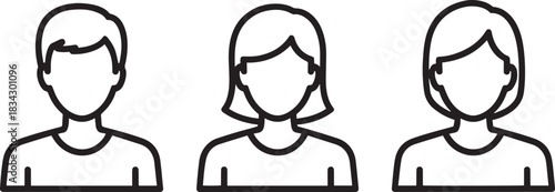 Minimalist black silhouettes