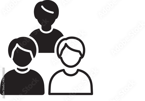 Minimalist black silhouettes