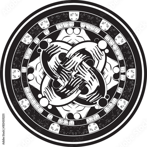 Minimalist black silhouettes