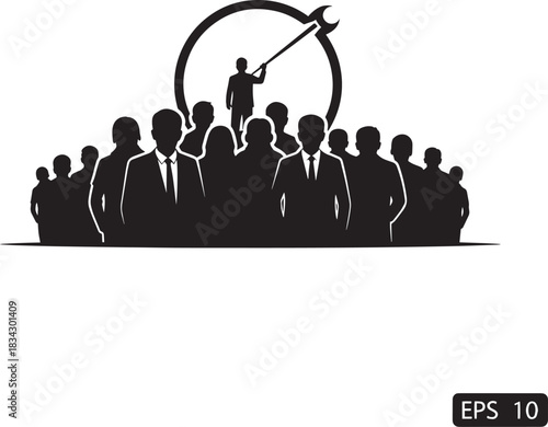 Minimalist black silhouettes