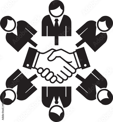 Minimalist black silhouettes