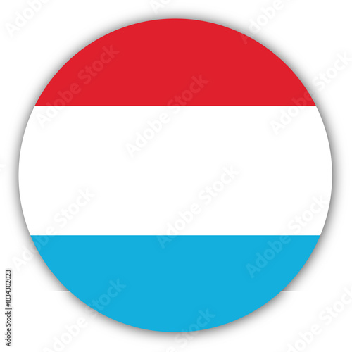Free Download round luxembourgian national flag of Luxembourg, Europe - GFXLoad