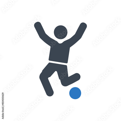Victory Celebration Jump Joy Icon