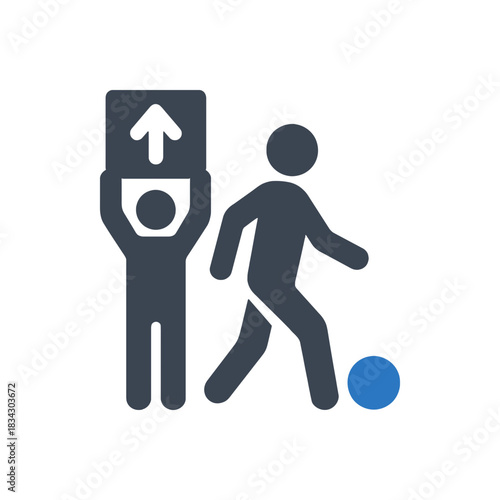 Substitution Player Change Board Icon