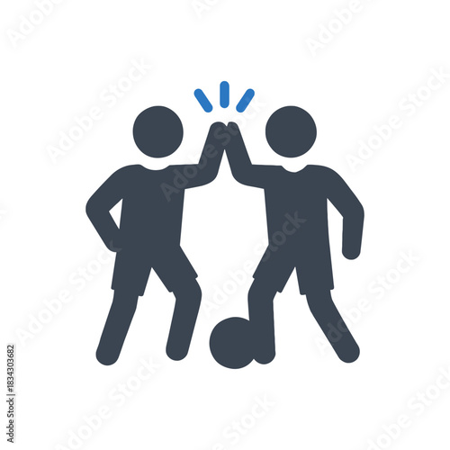 Teammates High Five Celebration Icon
