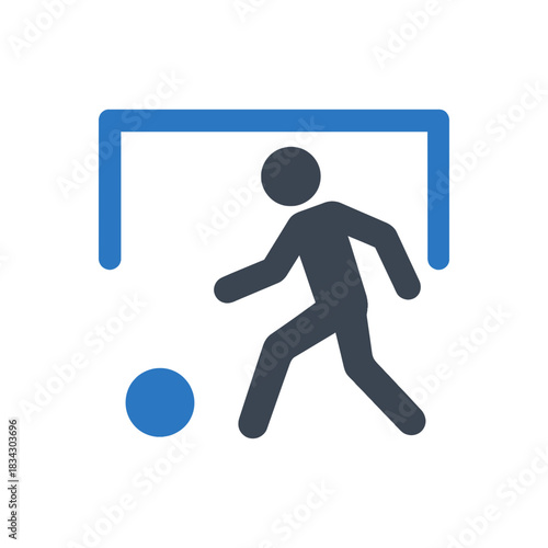 Penalty Kick Goal Shot Icon