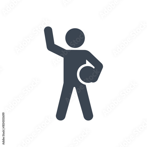 Player Waving To Fans Icon