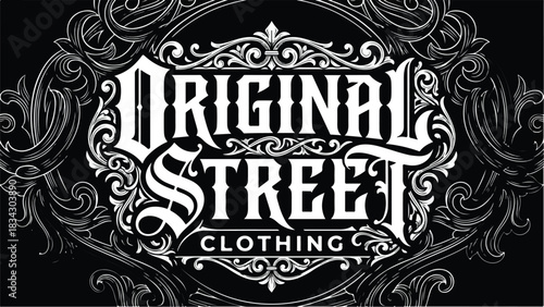 Original Street Clothing Logo Design in Black and White.