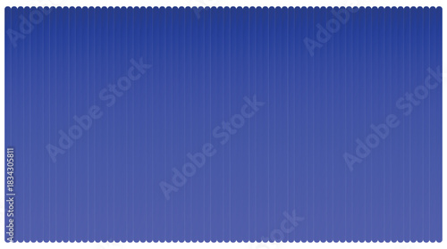 Seamless pattern of vertical blue scalloped lines abstract