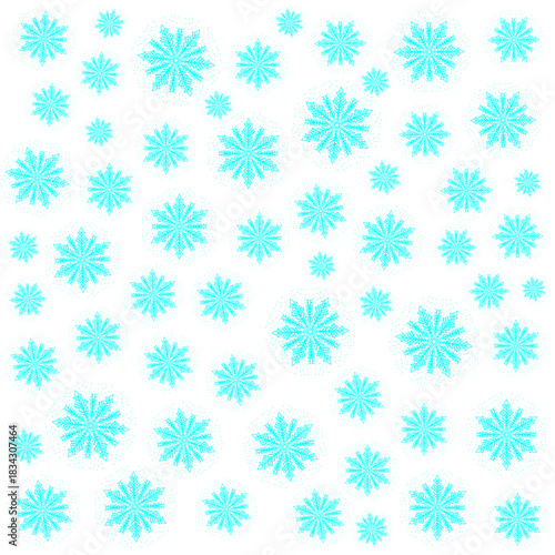 seamless snowflakes pattern