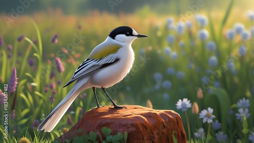 great tit on a branch