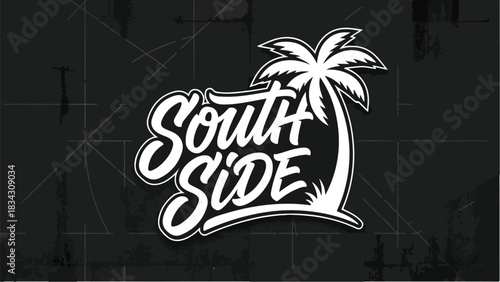 South Side Palm Tree Logo Design.
