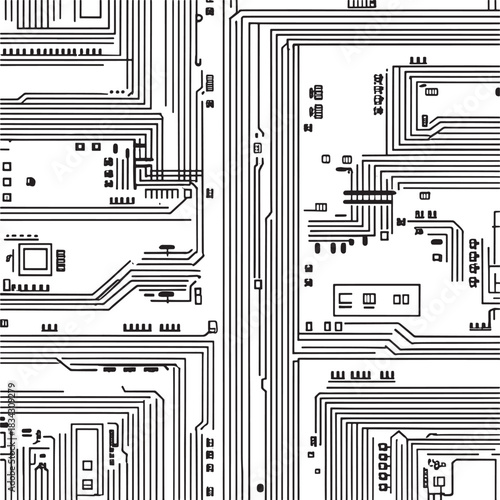 Detailed electrical wiring diagram for complex system