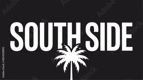 South Side Palm Tree Logo Design.
