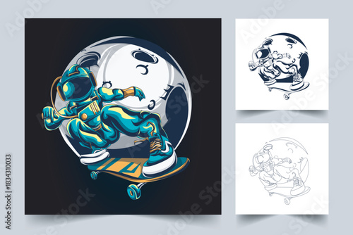 The process of creating a cute cat logo