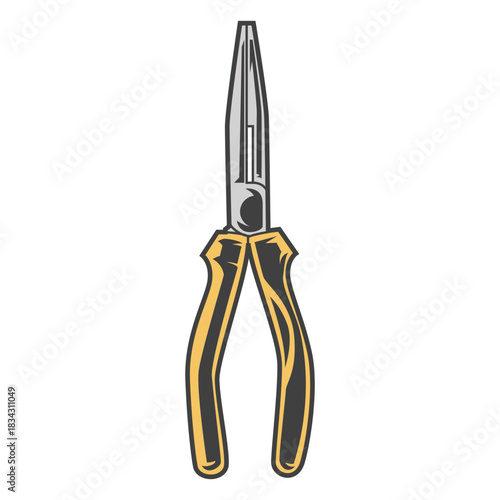 Long nosed pliers tools colored