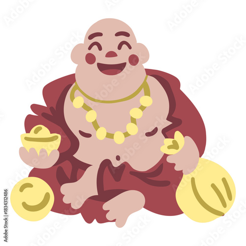 Happy buddha flat
