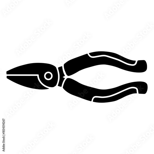 Needle nose pliers black