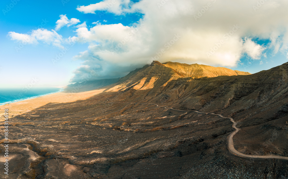Fototapeta premium The Jandía Natural Park, Fuerteventura, Canary Islands, Spain