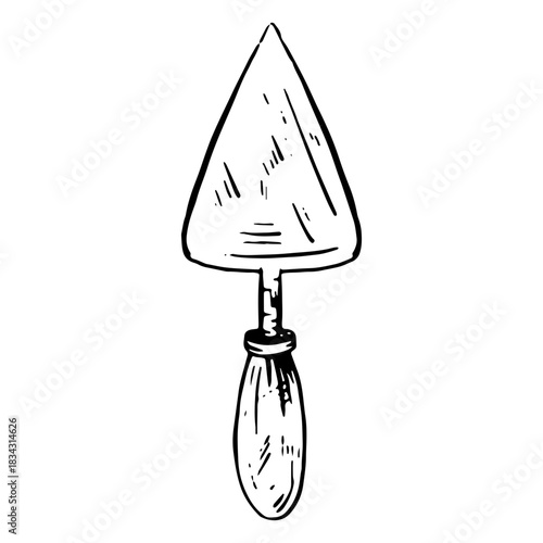 Trowel hand drawn