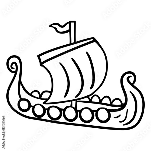 Viking ship stroke