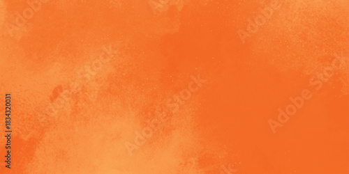 Brushed Painted Abstract Background. Brush stroked painting. abstract background for design in orange color.  2D illustration of colorful brush strokes. Decorative texture painting. 