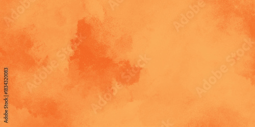 Brushed Painted Abstract Background. Brush stroked painting. abstract background for design in orange color.  2D illustration of colorful brush strokes. Decorative texture painting. 