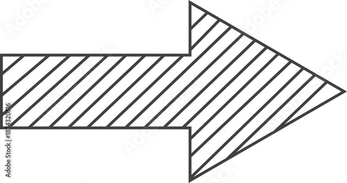 검정 빗금이 그어진 화살표