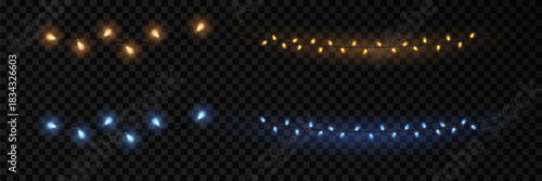 hanging multi colored string lights