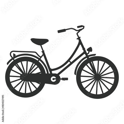 Vintage bike silhouette