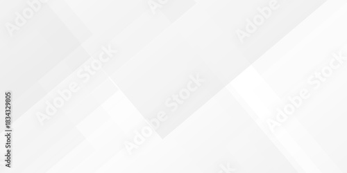 Abstract vector minimal tech gradient white, gray creative triangle geometric technology space. rectangle randomly arranged white line background. paper web overlap presentation design.	
