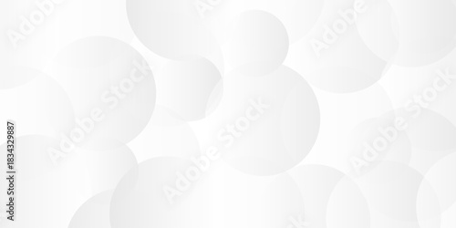 Abstract tech gradient white, gray creative circle triangle geometric technology space rectangle randomly arranged white line background. paper web overlap presentation design.	
