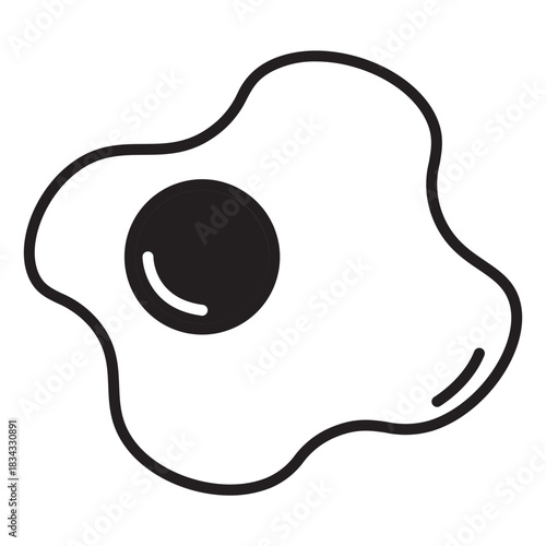 breakfast dualtone icon.  egg dualtone icon. 