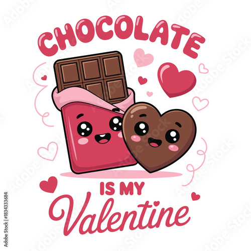 Chocolate Is My Valentine Clipart