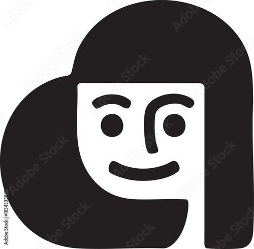 Woman in Heart - stock illustration design