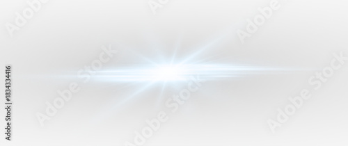 Shimmering rays and sunbeams with radiant light and sparkling flare. Spotlight beams, glowing stars, and energetic illumination in a futuristic projection.