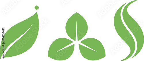 Large Ultimate Vector Collection of Diverse Botanical Leaves, Tropical Palm Fronds, and Modern Green Plant Logos for Nature, Eco, and Versatile Branding Design