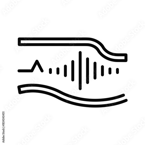 Audio Waveform Line Icon