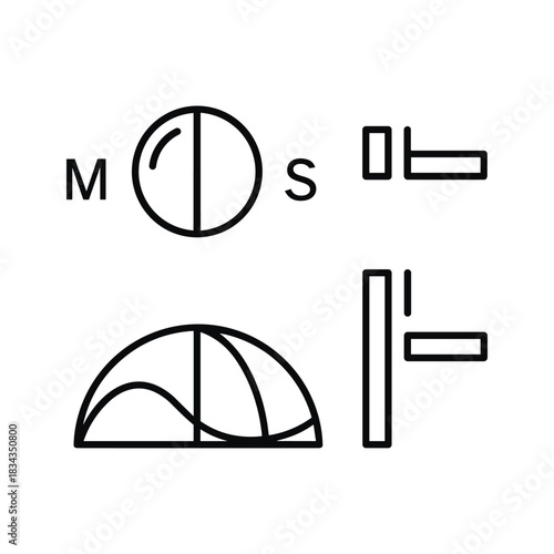 MOS Transistor and Semiconductor Device Schematic Symbols