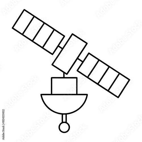 Mobile Hotspot Outline Vector Illustration Transparent Background
