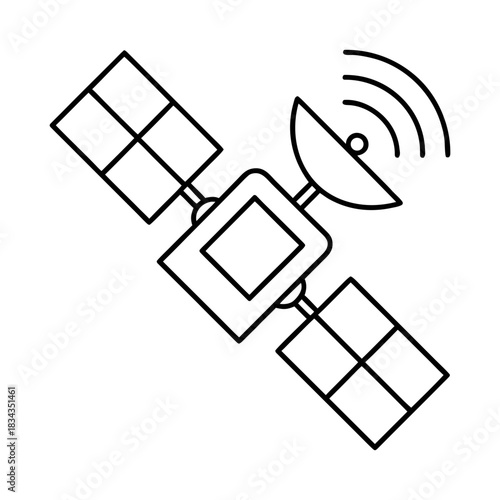 Motion Detector Outline Vector Illustration Transparent Background