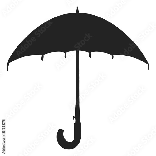 Large umbrella silhouette