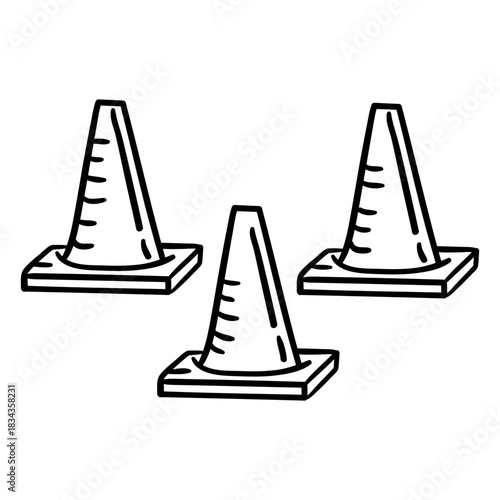 Athletics cones equipment stroke