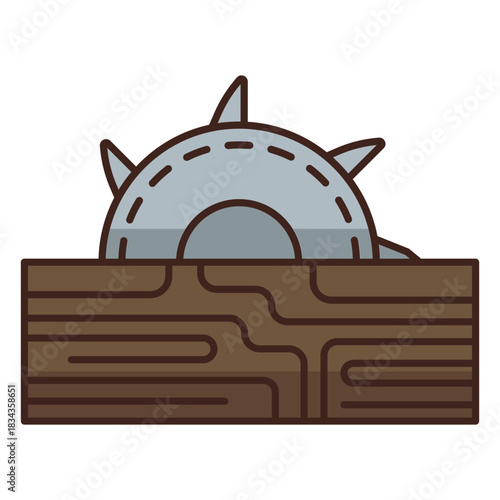 Lumberjack sawmill icon