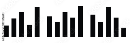 Downward Trend Arrow & Falling Bar Chart Icon Set – Business Loss, Decline Indicator & Negative
 Growth Symbols